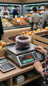 Электронные весы в магазин