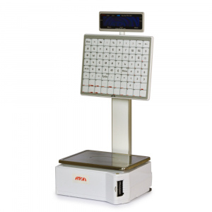 Фото весы с печатью этикеток атол ls5x самообслуживание 15 кг.