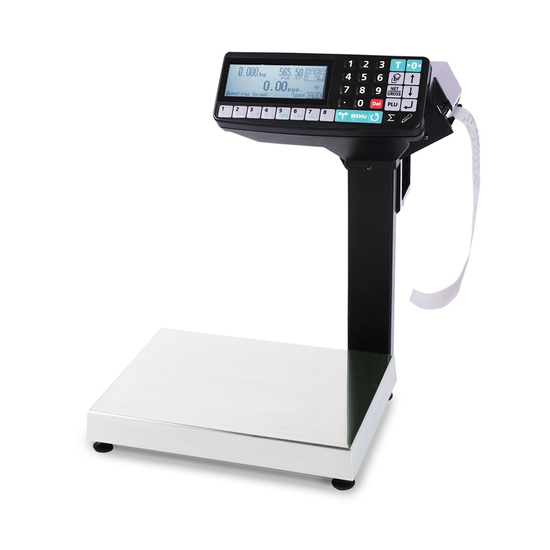 Фото весы с печатью этикеток мк-6.2-r2p10 торговые весы-регистраторы с  дисплеем покупателя