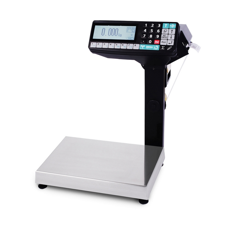 Фото весы с печатью этикеток мк-6.2-rp10-1 настольные фасовочные весы-регистраторы с подмотчиком